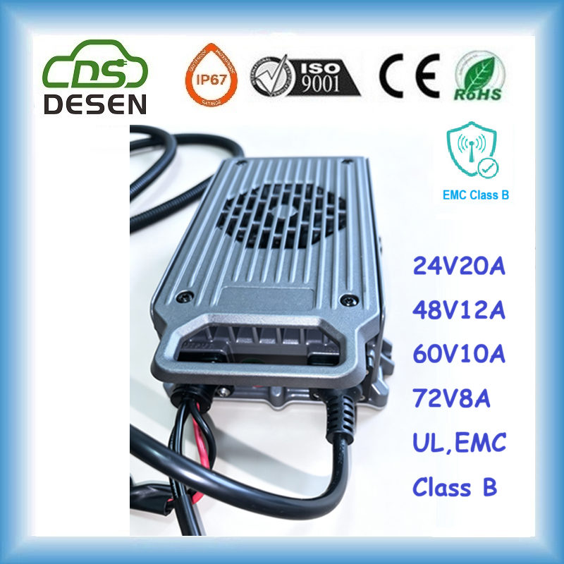DESEN 600W 48V12A EMC Class B battery charger maintainer