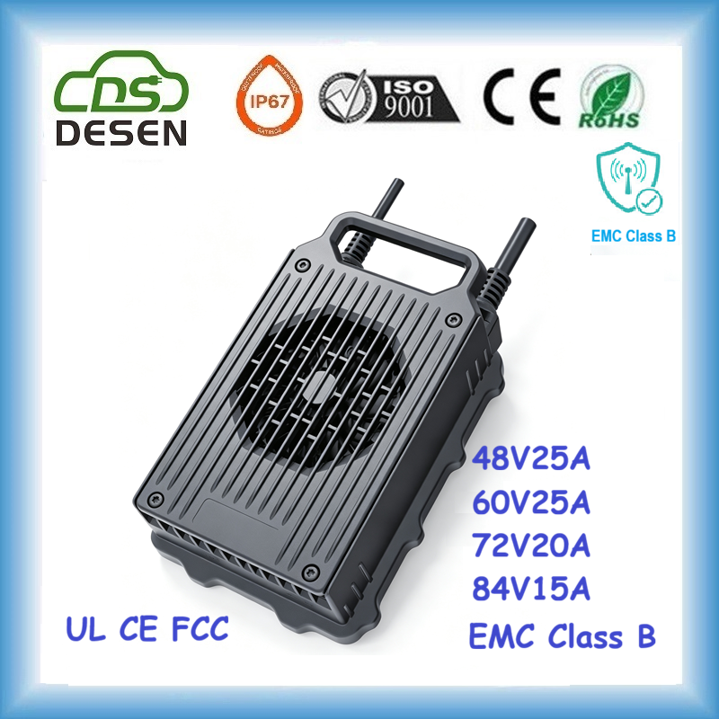 DESEN 1200W 60V25A EMC Class B battery charger maintainer
