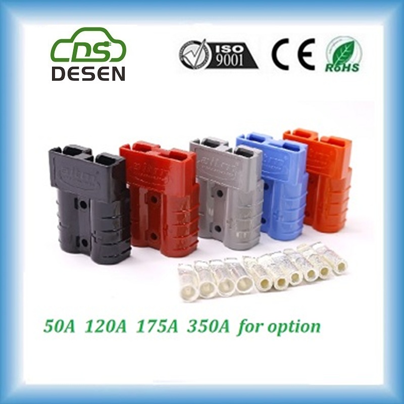 Anderson style 50A 600V Genderless DC Battery Power Connector