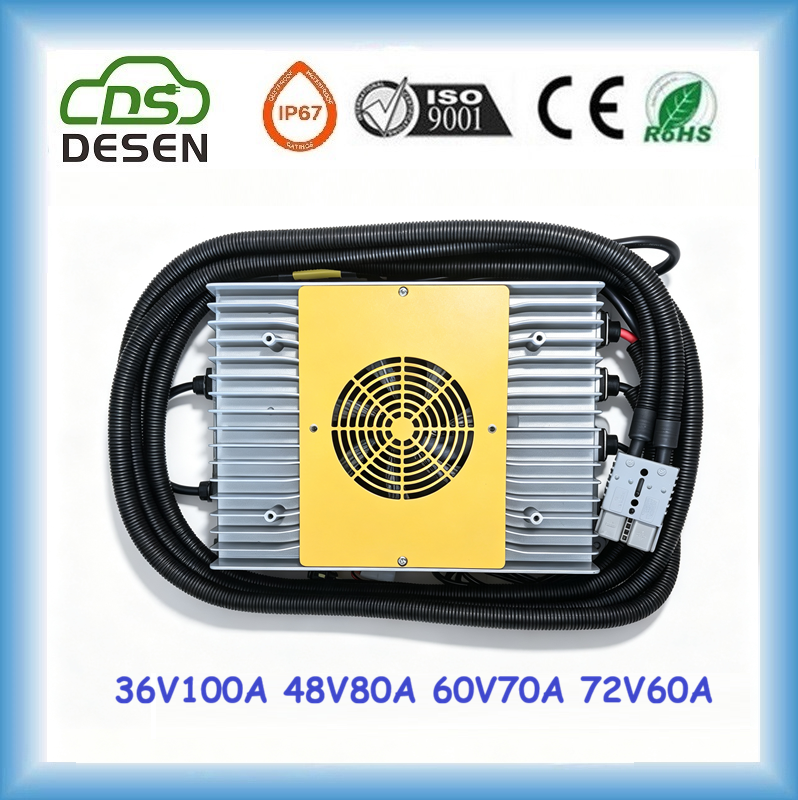 DESEN 5000W 72V60A battery charger maintainer
