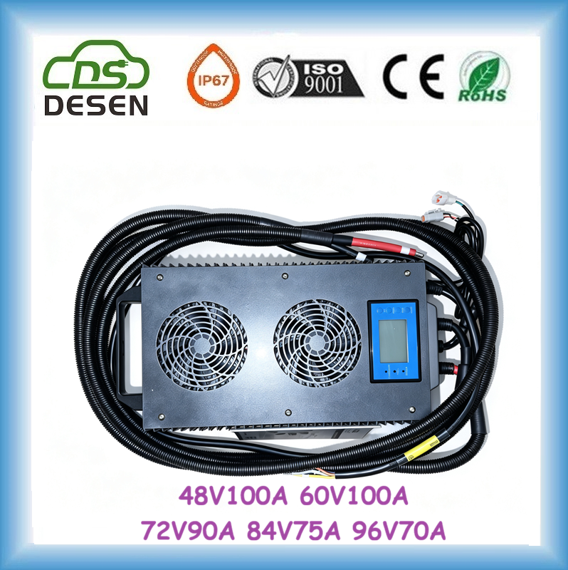 DESEN 6600W 72V90A battery charger maintainer