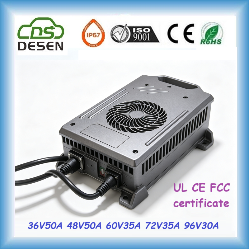 DESEN 3000W 48V50A CE UL Certificated battery charger maintainer