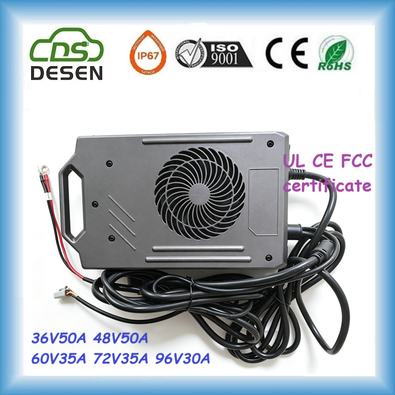 DESEN 3000W 60V35A CE UL Certificated battery charger maintainer