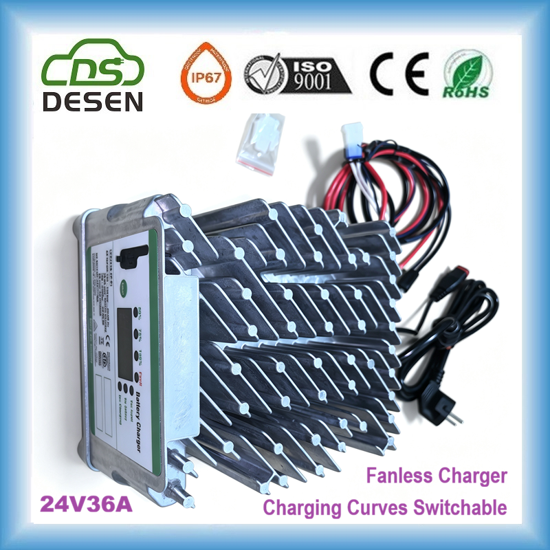 DESEN 1100W 24V36A natural cooling battery charger maintainer
