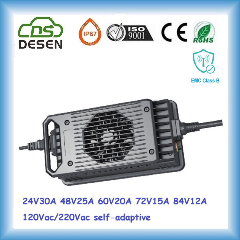 DESEN 1200W 24V30A EMI Class B battery charger maintainer